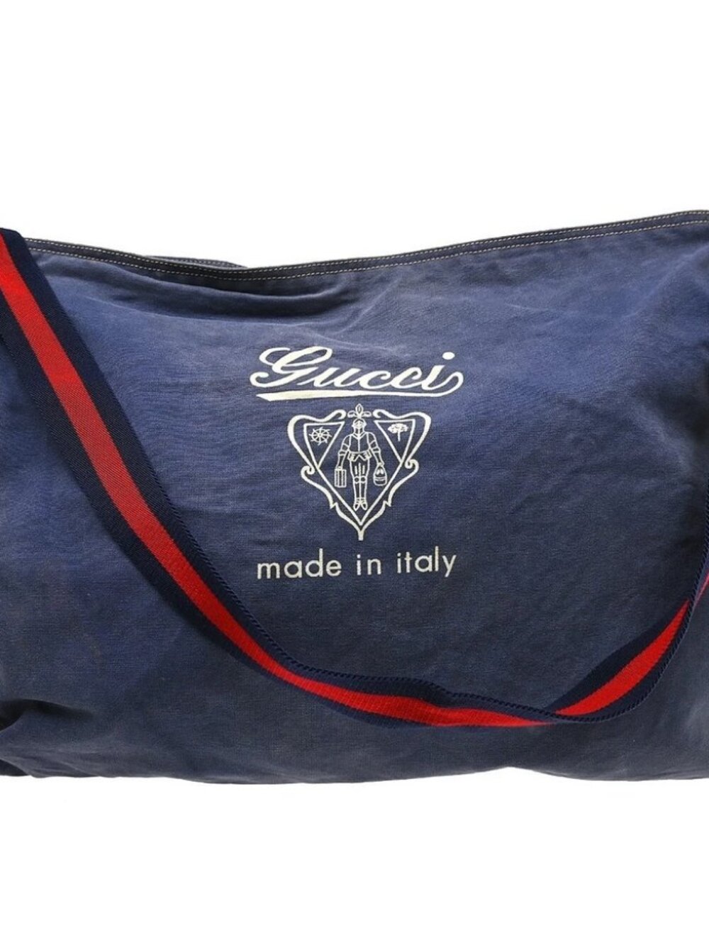 Gucci Blue Canvas Shoulder Bag 1